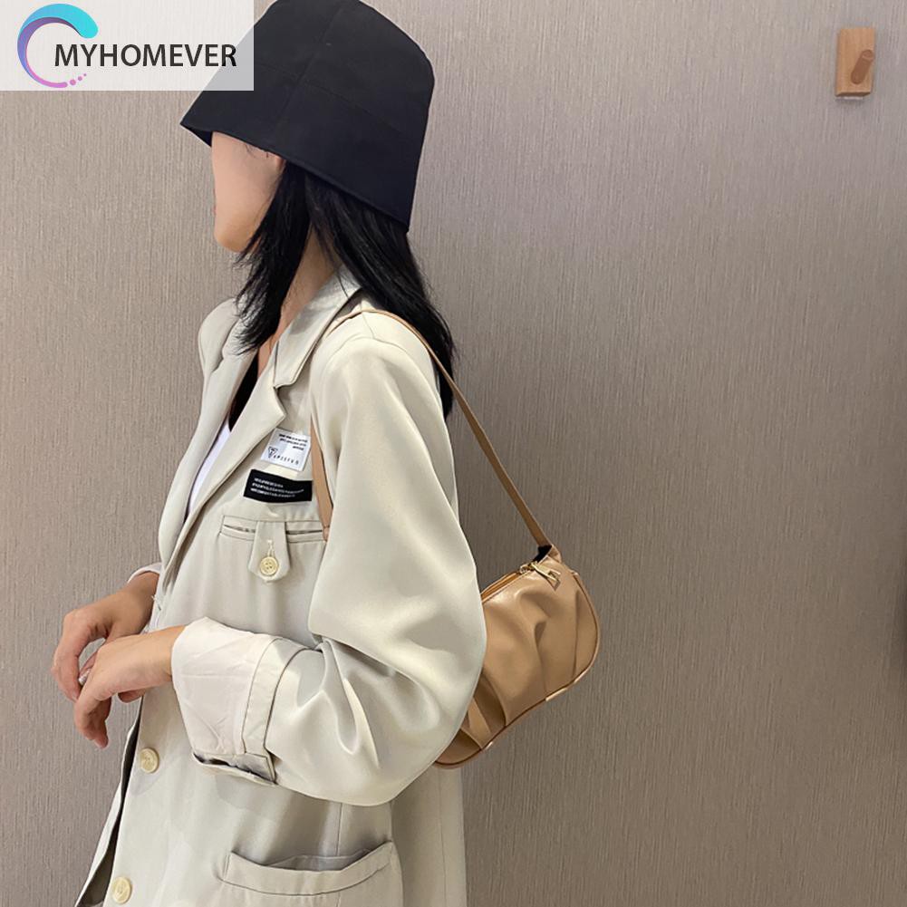 Túi xách da PU phối xích kim loại thời trang cho nữ