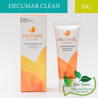 Decumar Clean Gel Rửa Mặt Ngăn Ngừa Mụn