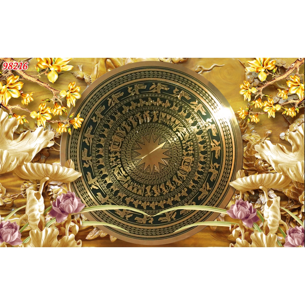 Tranh Dán tường 3d Phòng thờ, bàn thờ nhiều kích cỡ khác nhau