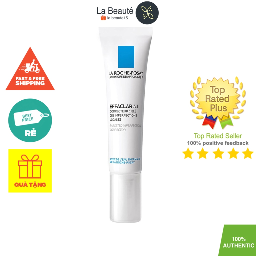 La Roche-Posay Effaclar A.I - Kem Giảm Mụn Sưng Chuyên Biệt 15ml
