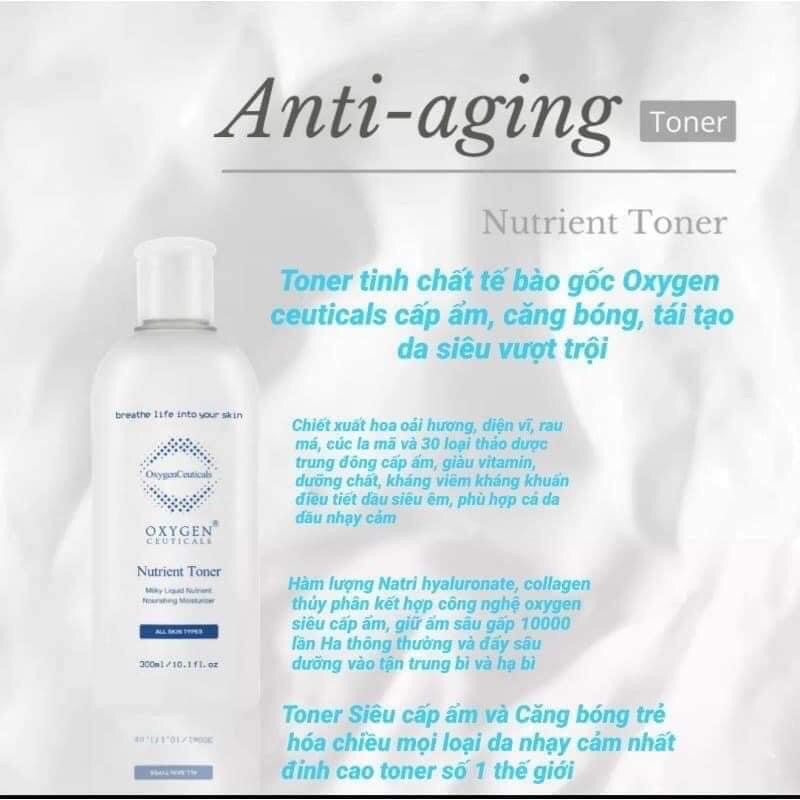 TONER OXYGEN 1000ml❤️FREESHIP❤️BILL ĐẦY ĐỦ, TONER OXYGEN CEUTICALS DƯỢC MỸ PHẨM