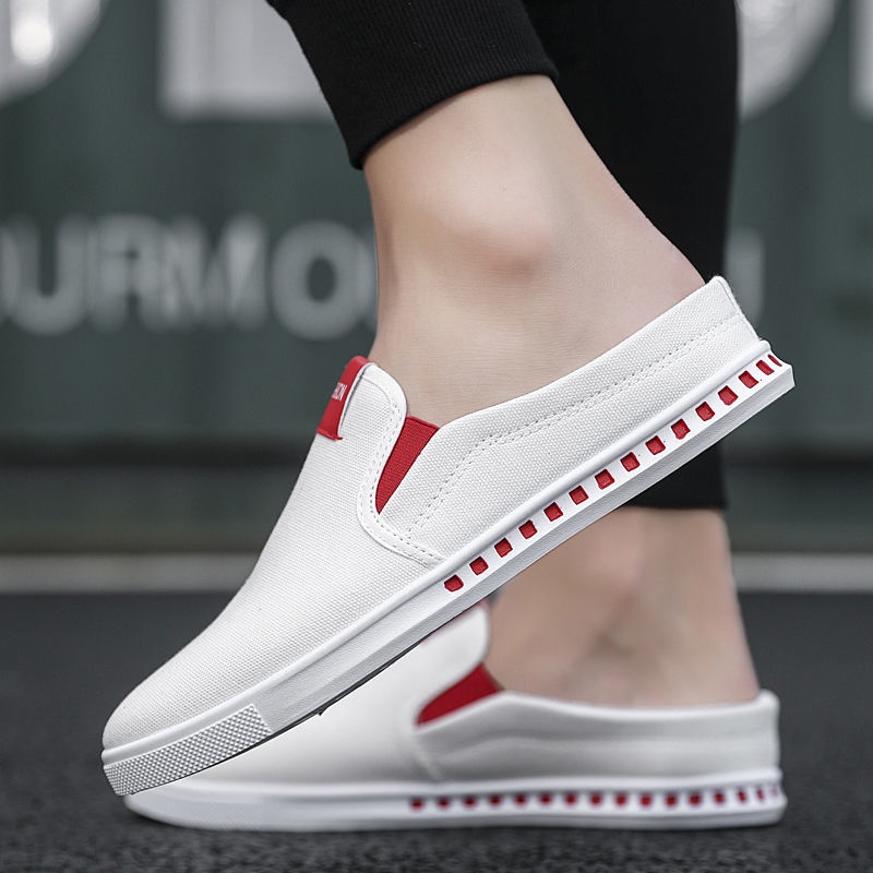 Giày Lười Canvas Thoáng Khí Phong Cách Hàn Quốc Cho Nam