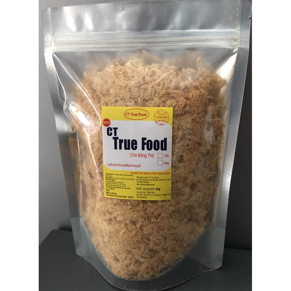 Ruốc cao cấp làm bánh - Chà bông cao cấp xù / CT True Food - Túi 5 Kg