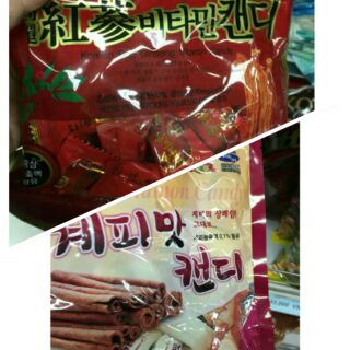 Kẹo quế, nhân sâm hàn quốc