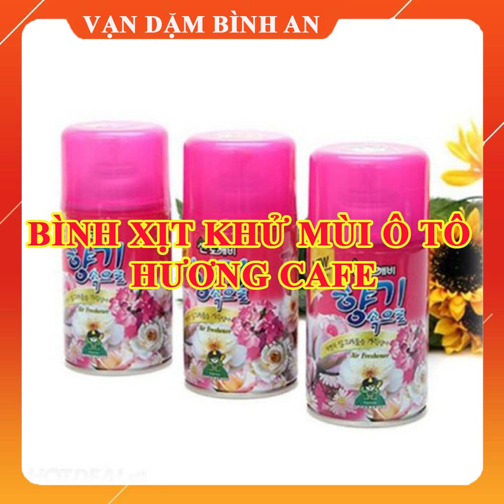 Bình xịt khử mùi xe ô tô hương cafe hàng Hàn Quốc - nước hoa ô tô hương cafe Sandokkaebi Korea 300ml