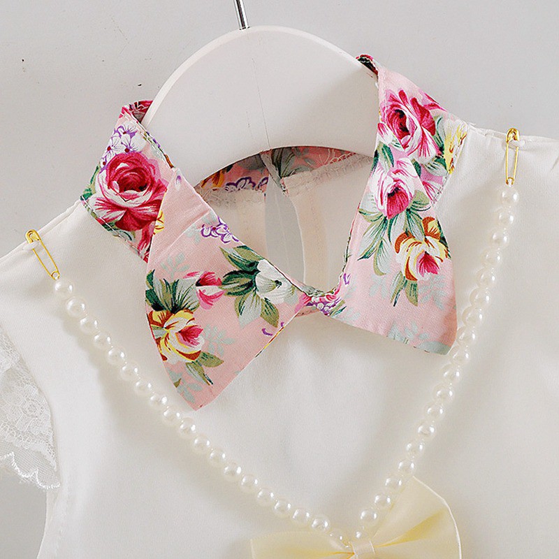 Áo kiểu và váy hoa dễ thương cho bé