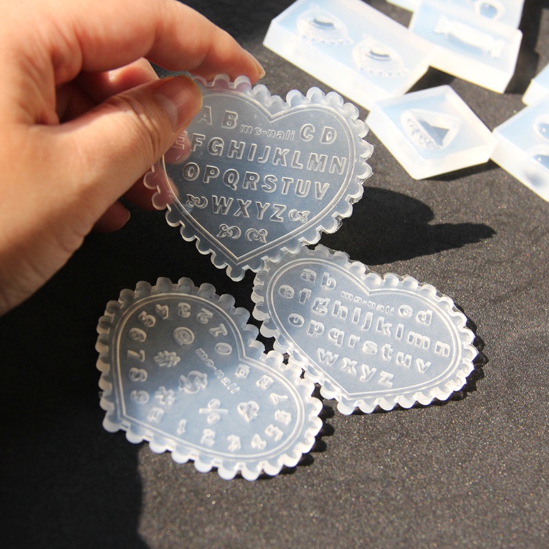 Khuôn Silicone Tạo Hình Chữ Mini 3D Trang Trí Móng Nghệ Thuật