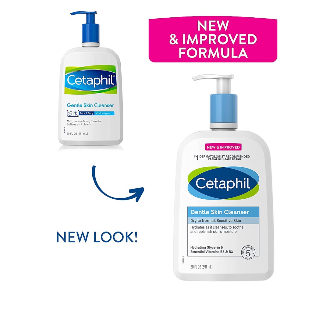 Sữa Rửa Mặt Dịu Nhẹ Cho Da Nhạy Cảm Cetaphil Gentle Skin Cleanser Mall Mỹ 118Ml - 591Ml