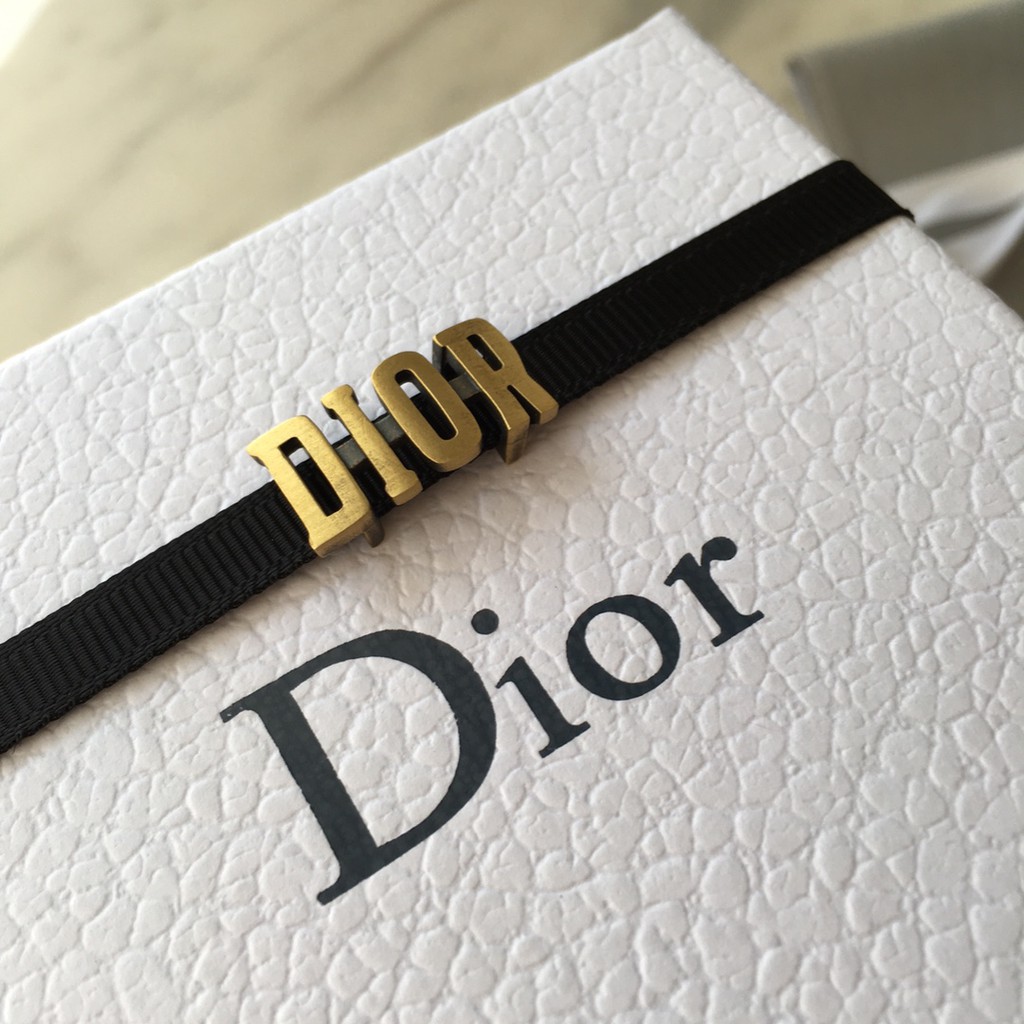 Dior dây chuyền JADIOR vòng cổ nữ Vòng vây dệt màu đen