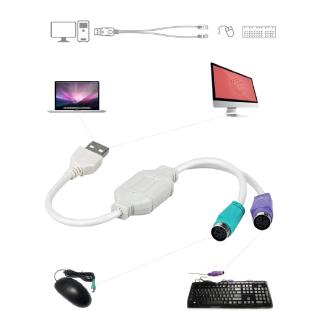 Cáp Chuyển Đổi Usb Đầu Đực 7.16 Sang Ps2 Đầu Cái