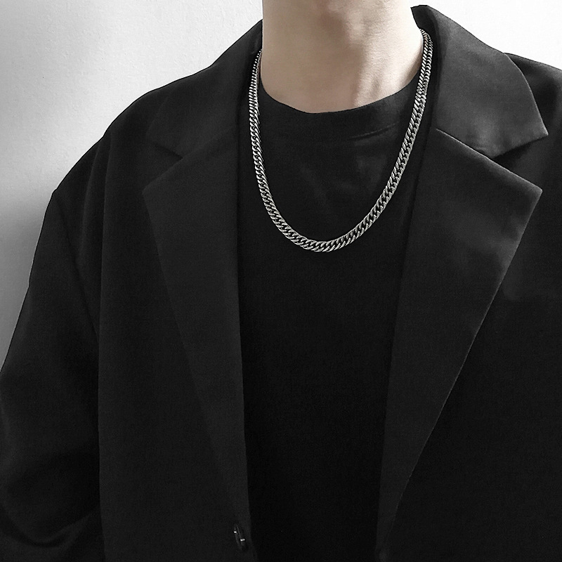 Dây Chuyền Thép Titan Phong Cách Hiphop Cá Tính