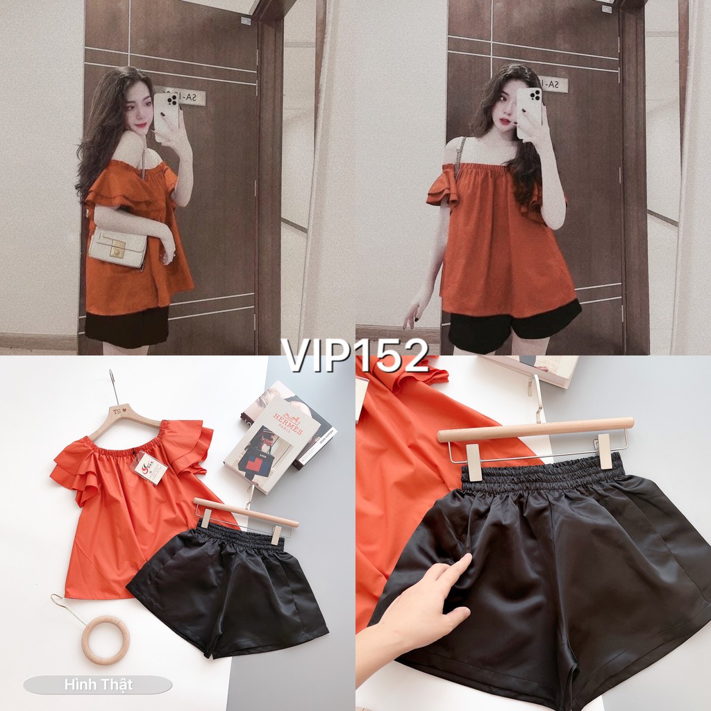 SET ÁO TRỄ VAI CAM QUẦN TACTA PHỒNG CỰC HOT VIP152 | BigBuy360 - bigbuy360.vn