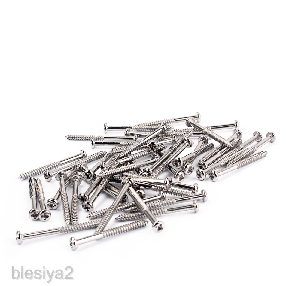 50pcs Bass Guitar Pickup Mounting Screw for PB JB P90 Pickup Replacements