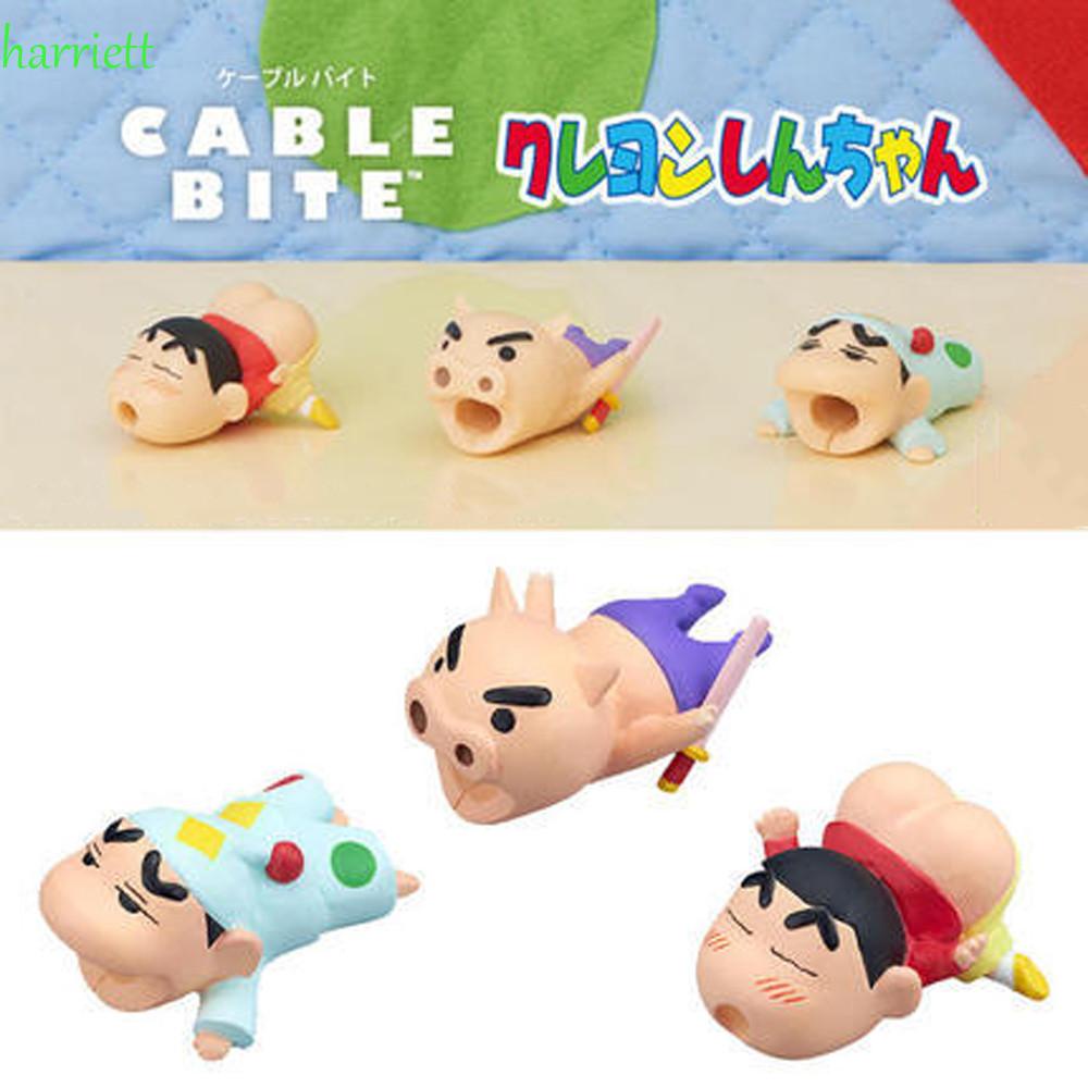 Phụ Kiện Bảo Vệ Dây Cáp Usb/Tai Nghe/Điện Thoại Hình Shin-chan Dễ Thương
