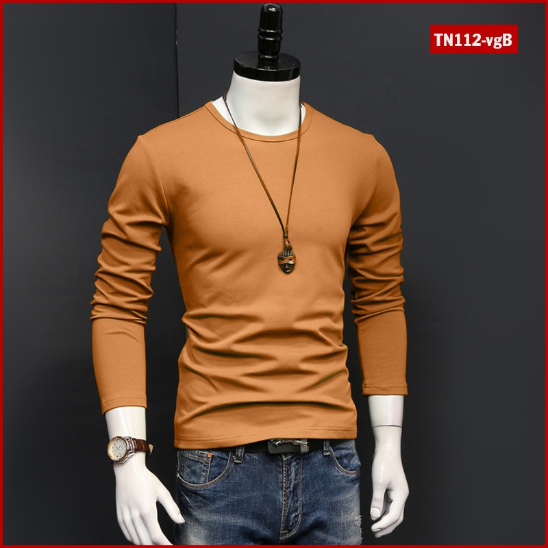 Áo phông nam tay dài trơn TN112 nhiều màu sắc vải sợi tre tổng hợp trẻ trung phù hợp mọi giới tính | BigBuy360 - bigbuy360.vn