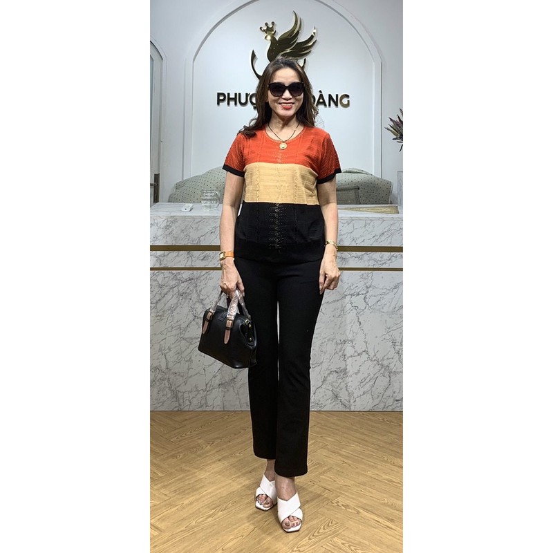 Áo thun len trung niên cao cấp