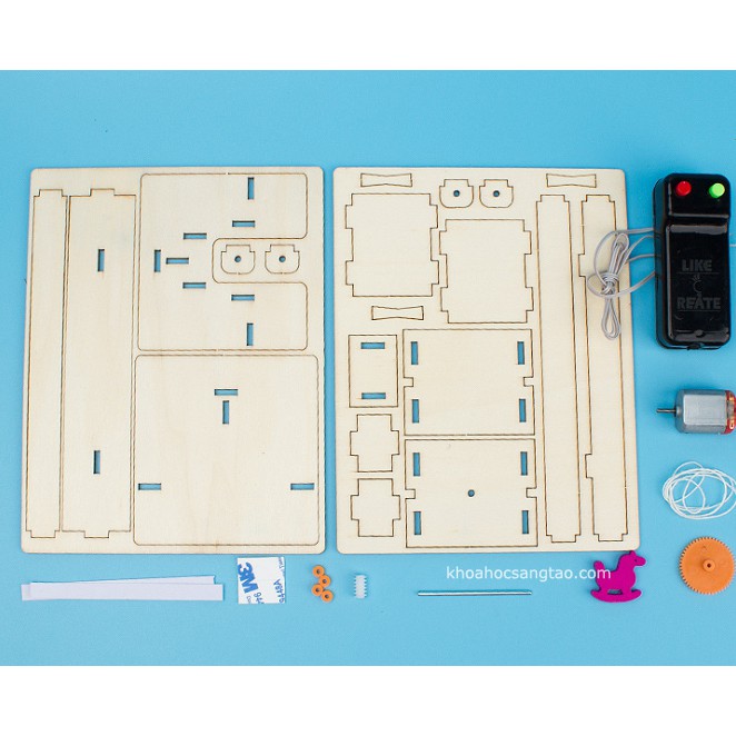 Thang máy gỗ tự chế-Đồ chơi khoa học sáng tạo