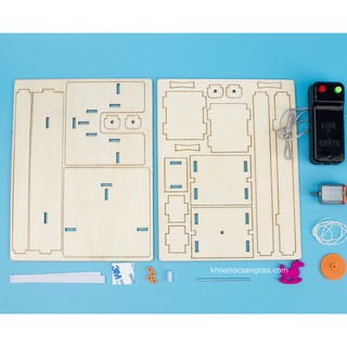Đồ chơi Thang máy gỗ tự chế - Kit stem