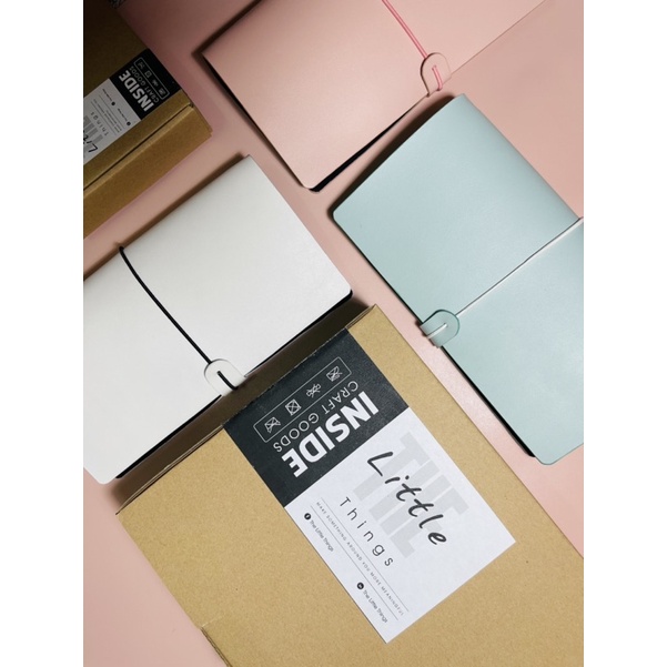 Sổ bìa da thật size 11x20cm. Traveler's notebook