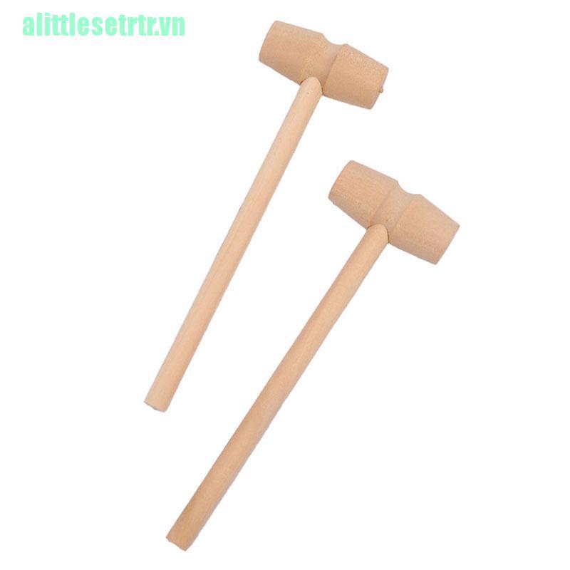 Set 10 búa gỗ đồ chơi mini thay thế dễ thương