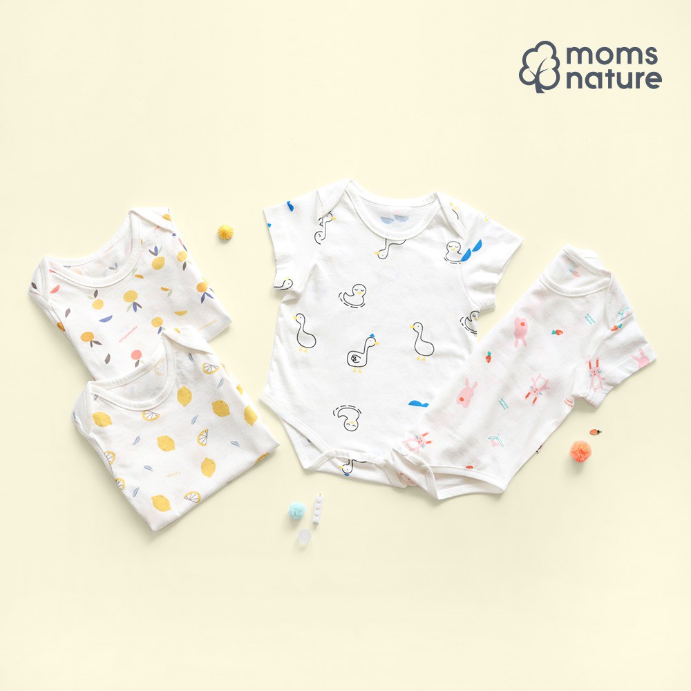 Bodysuit sợi tre [Mom's Nature - Hàn Quốc] (60% sợi tre & 40% cotton) cho bé