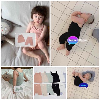 Bộ minkymom thun lạnh 2 dây cạp cao