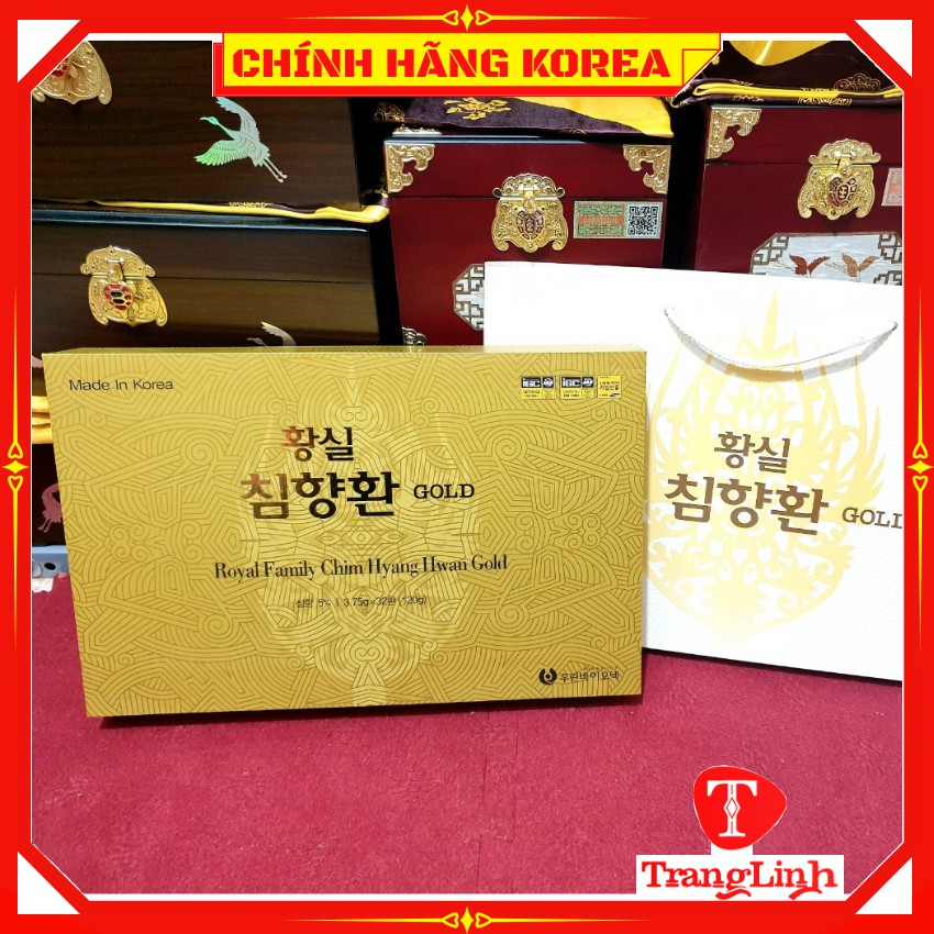 Viên hoàn An cung trầm hương hàn quốc thượng hạng, hộp 32 viên - tranglinhkorea