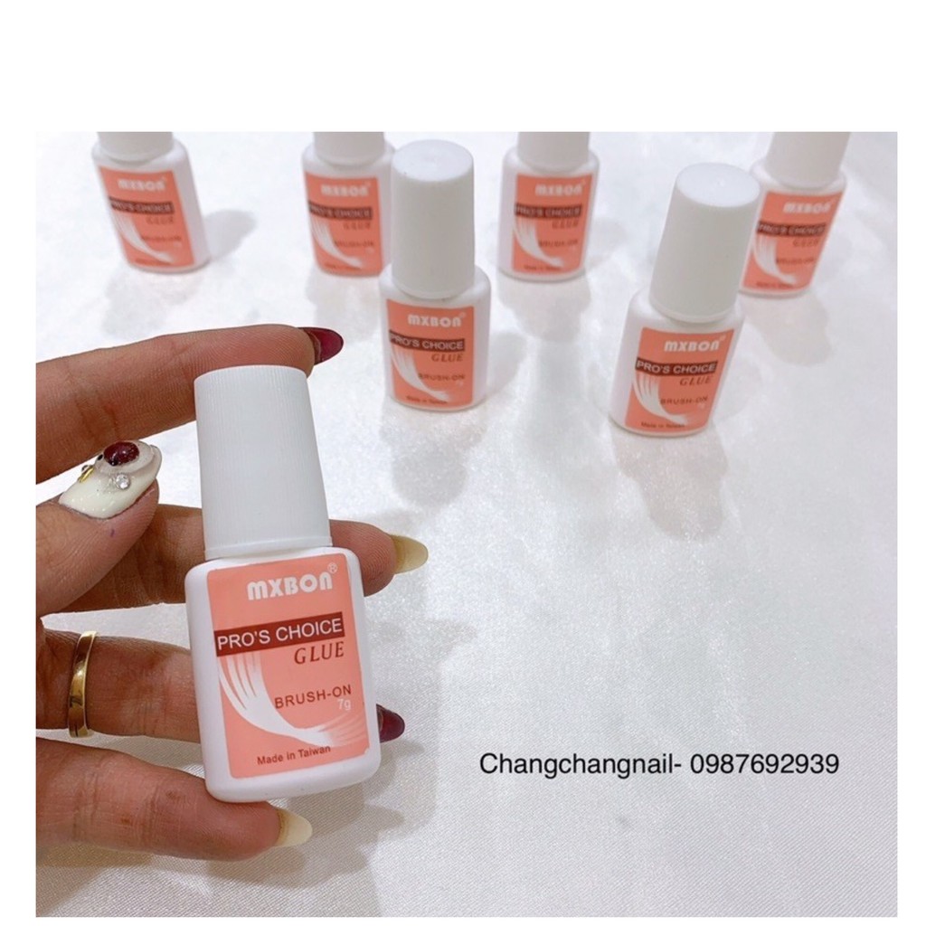 Set 5 lọ keo MXBon,keo dán móng giả MXBon