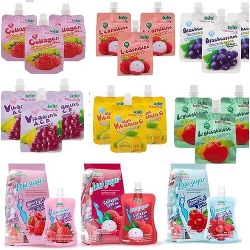 Nước thạch trái cây Jele Beautie- Thái Lan(1 gói)