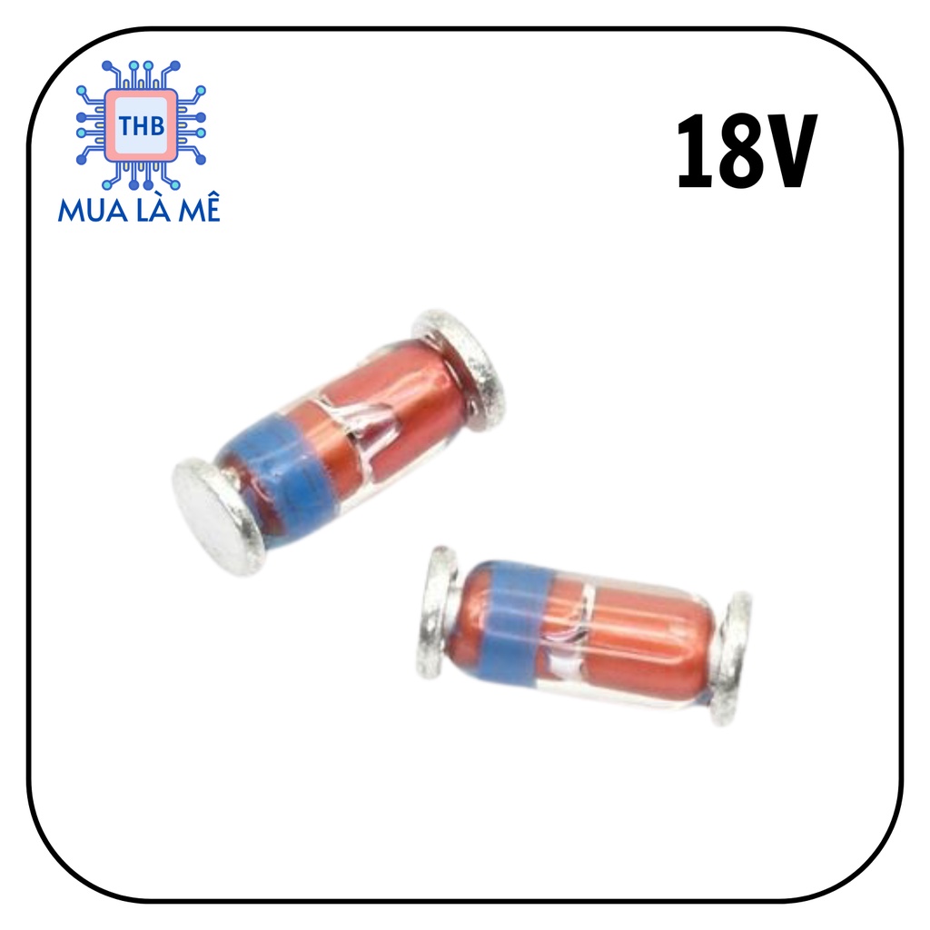 Diode Zener SMD 1W 18V ZM4746A LL41 (10c)