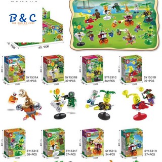 Bộ Đồ Chơi Lego Minecraft 8 Trong 1 - Minecraft Plant & Zombie - 8 Minifigurin Và 8 Siêu Plant - Mã SY1531