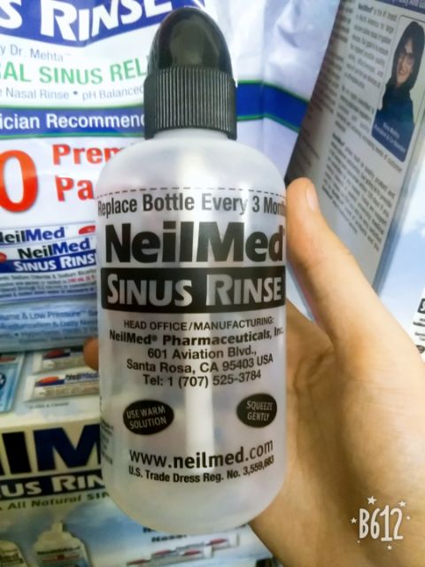 Muối rửa mũi 30 gói và 50 gói và bình 240ml hàng tách set neilmed date 2023