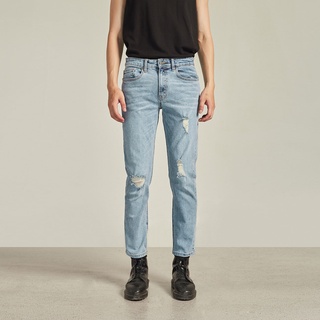 Quần jeans Slimfit nam co giãn Highway Billy Jeans xanh rách