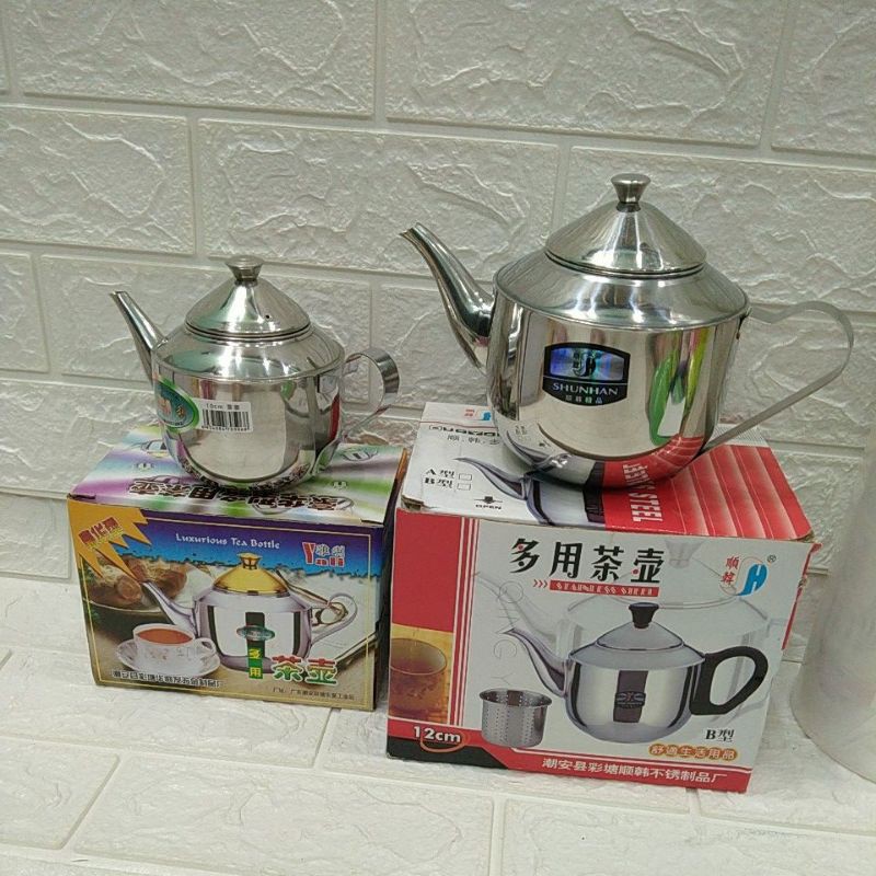 Ấm trà inox 10cm,12cm