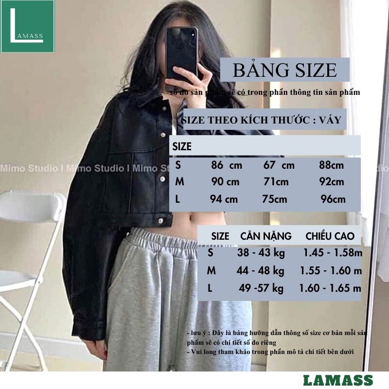 Áo khoác da croptop basic, áo khoác da nữ phong cách cá tính trẻ trung năng động mặc đi chơi đi học đi làm -LAMASS
