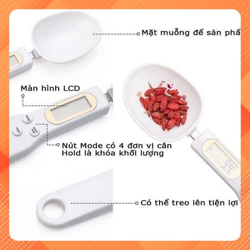 Thìa cân điện tử, muỗng 500g/0.1