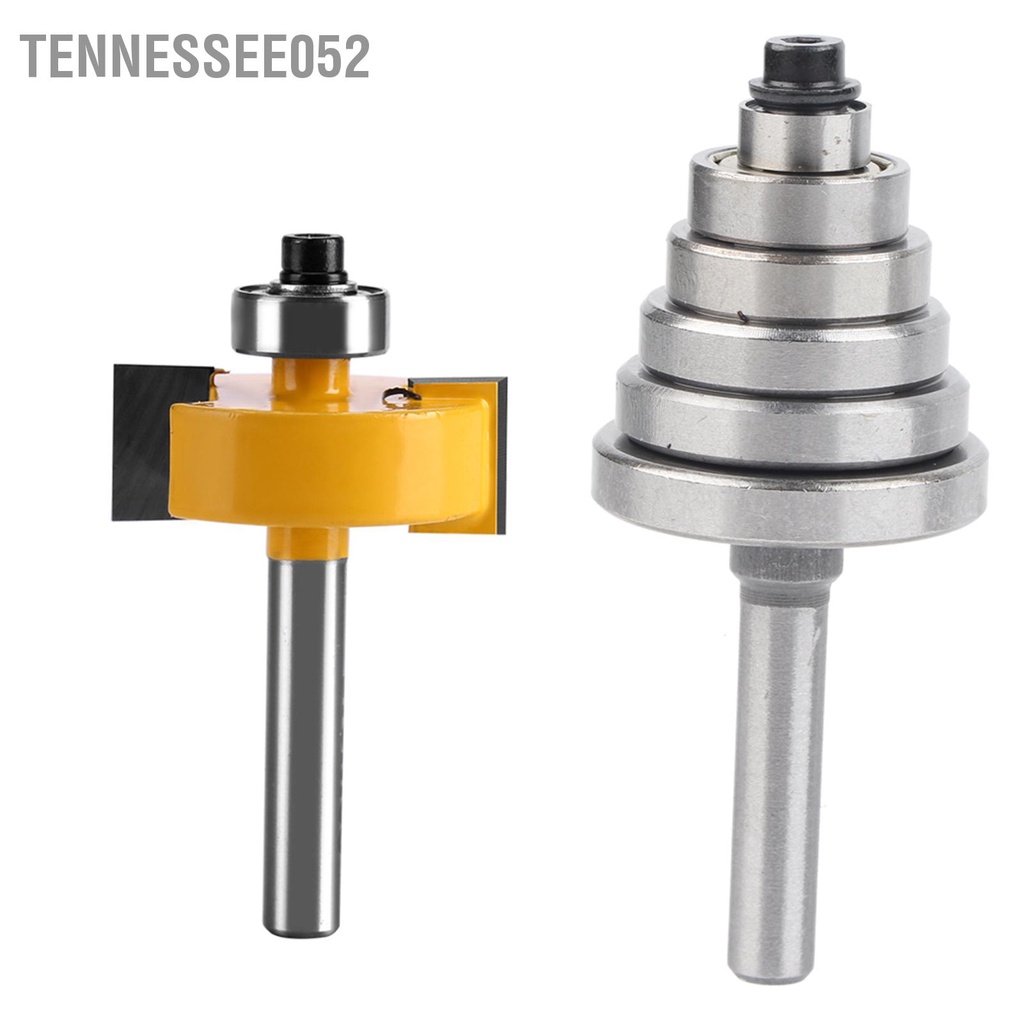 Tennessee052 1/2 &quot;H - 1/4&quot; Shank Bộ định tuyến Rabbet Bit với 7 vòng bi được đặt cho Ván ép ván dăm gỗ rắn