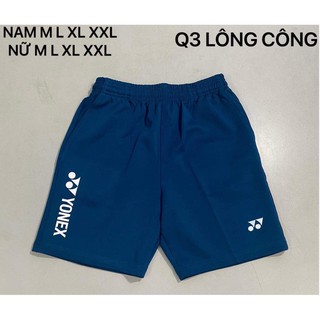 Quần cầu lông thun dày in logo nam