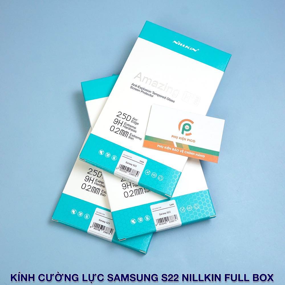 Kính cường lực Samsung S22 full màn hình chính hãng Nillkin H+ Pro độ cứng 9H - Dán màn hình Samsung Galaxy S22