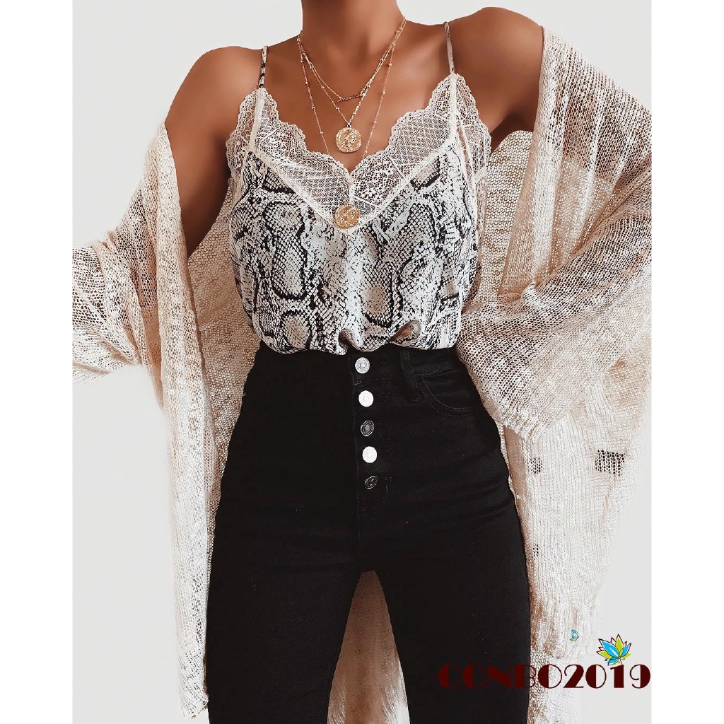 Y &amp; L ❥Áo Hai Dây Phối Ren Quyến Rũ Thời Trang Cho Nữ