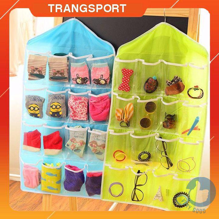 Túi treo đựng đồ 16 ngăn tiện ích có móc treo có thể gấp gọn tiết kiệm không gian trangsport sport