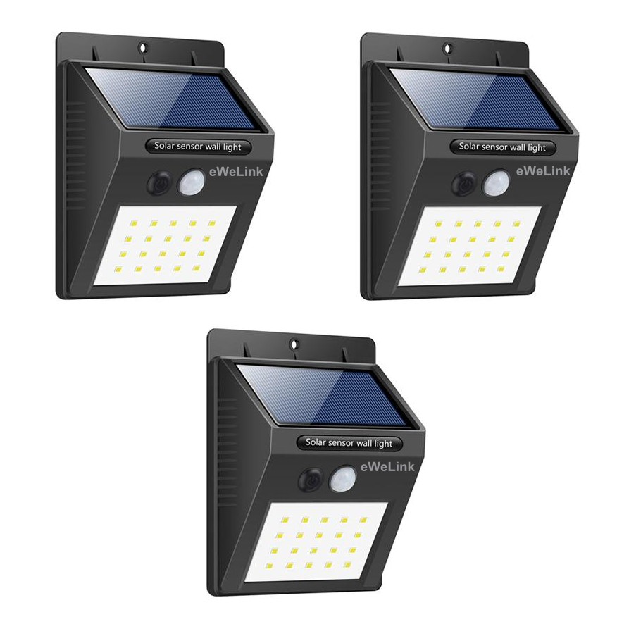 Bộ 3 Đèn Cảm Biến eWeLink Ngoài Trời Ever Brite 20 Led