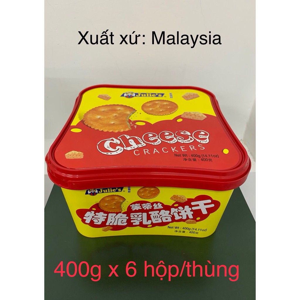 Bánh Quy Phô Mai Julie's Cheese Crackers 400g