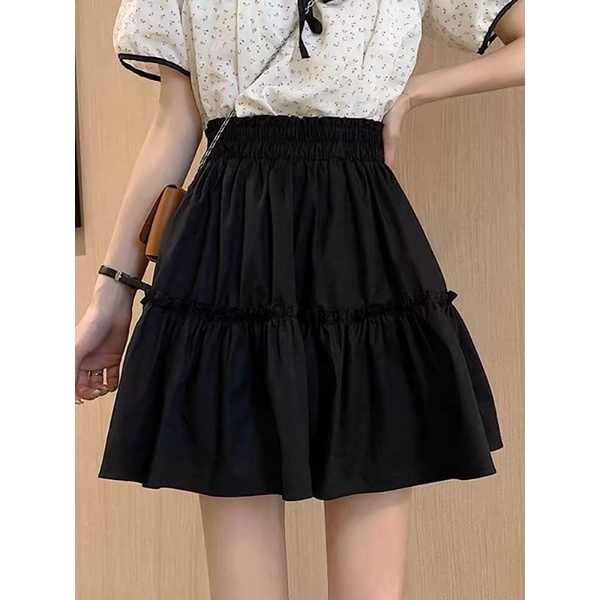 Chân Váy Xoè 2 Lớp ❌Chân Váy Tennis, Chân Váy Xếp Li Có Quần Trong Cạp chun co dãn phong cách ulzzang