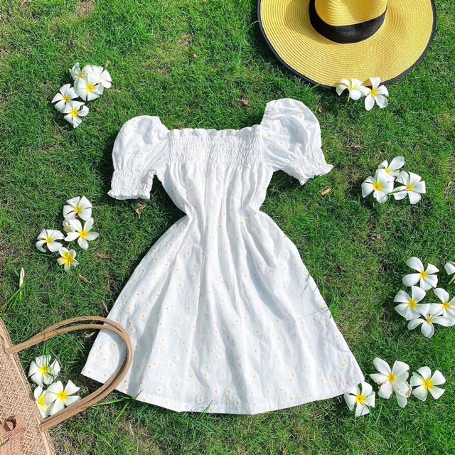 ĐẦM CÚC NHÚN CHUN MẶC ĐC 2 KIỂU