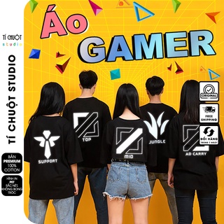 Áo thun phản quang game [LMHT - Liên Quân], áo phông nam nữ form rộng tay lỡ - Tí Chuột Studio