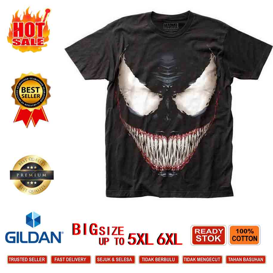 Áo thun nam in hình Venom Sinister cá tính size XS-6XL