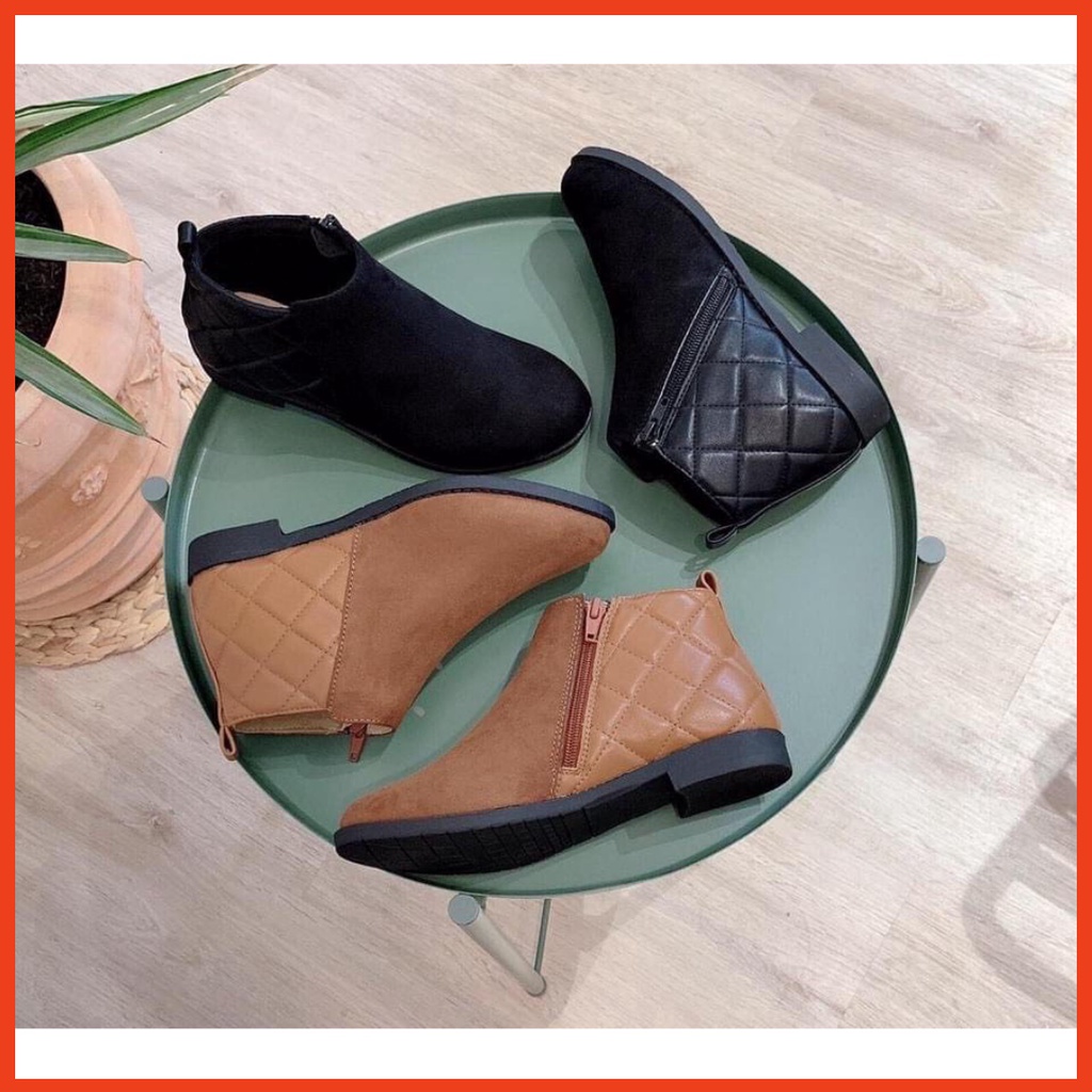 [Video quay thật] Boot nữ da lộn cao cấp đế bằng Vip 24 Pizishoes | BigBuy360 - bigbuy360.vn