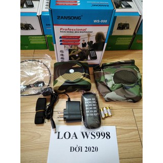 Combo loa bẫy chim, bẫy thú WS998 có điều khiển từ xa +1 thẻ nhớ 4GB