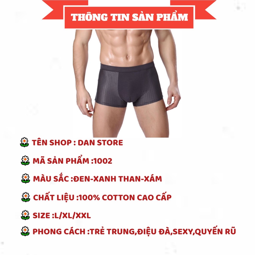 Quần Sịp Nam - Quần Sịp Đùi Nam thiết kế thoáng mát thoải mái dễ chịu DAN STORE MÃ 1002